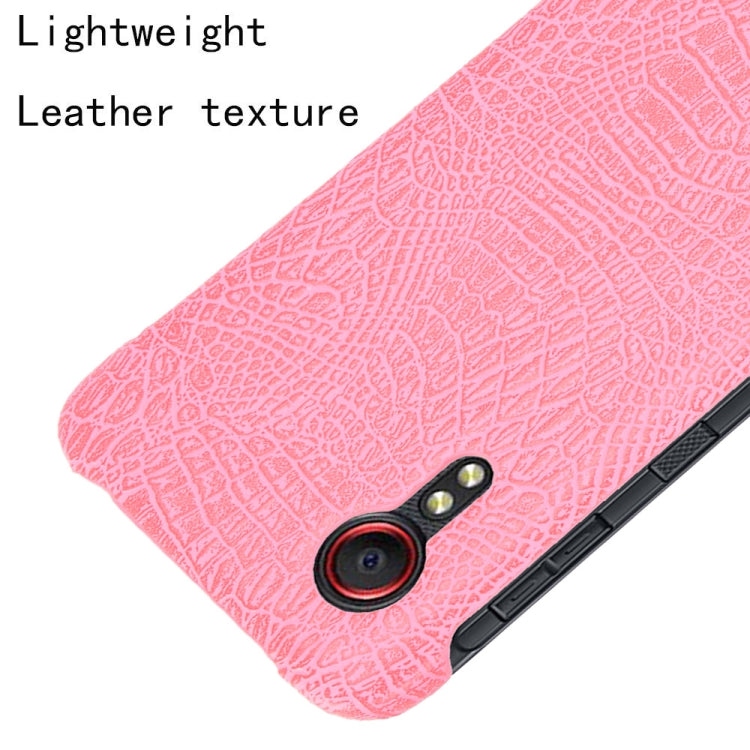 For Samsung Galaxy Xcover 5 Shockproof Crocodile Texture PC + PU Case