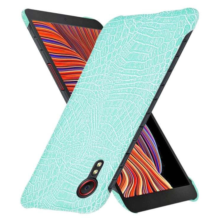 For Samsung Galaxy Xcover 5 Shockproof Crocodile Texture PC + PU Case