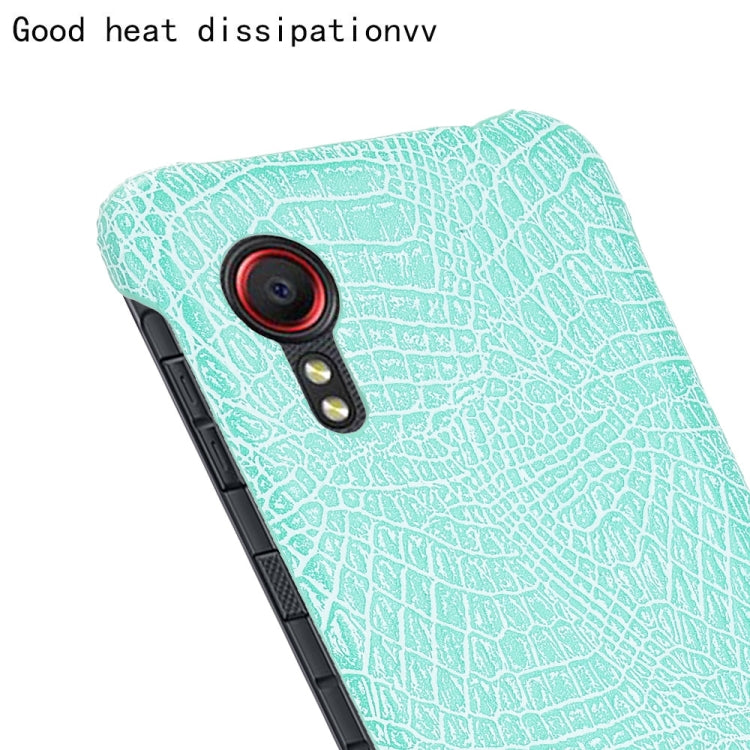 For Samsung Galaxy Xcover 5 Shockproof Crocodile Texture PC + PU Case