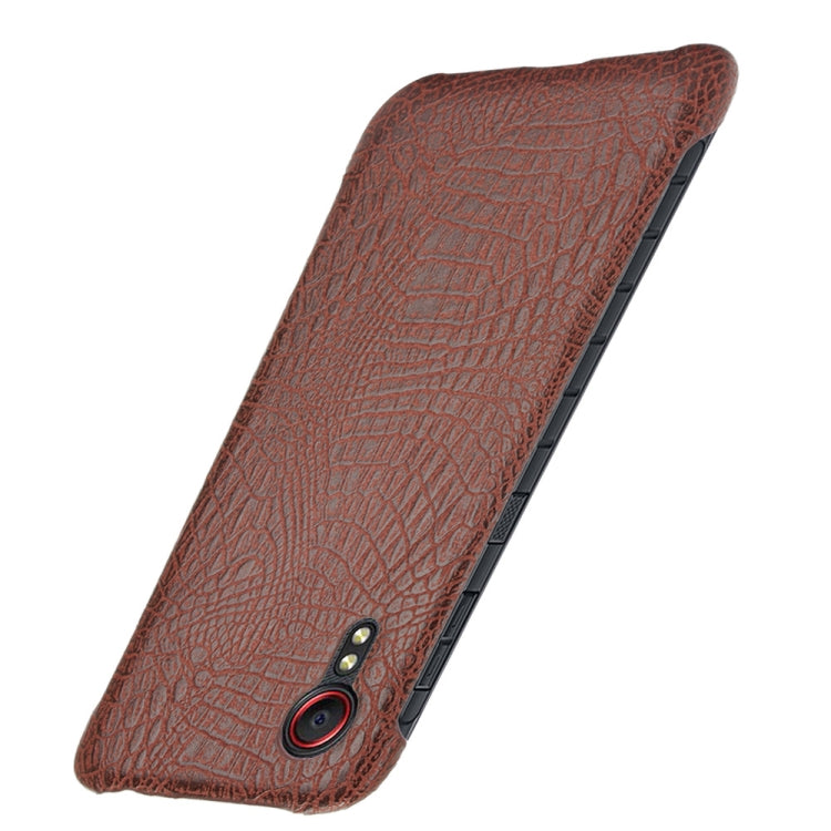 For Samsung Galaxy Xcover 5 Shockproof Crocodile Texture PC + PU Case