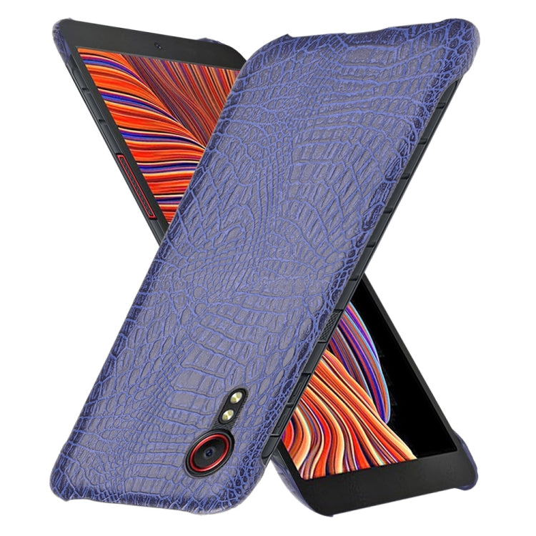 For Samsung Galaxy Xcover 5 Shockproof Crocodile Texture PC + PU Case