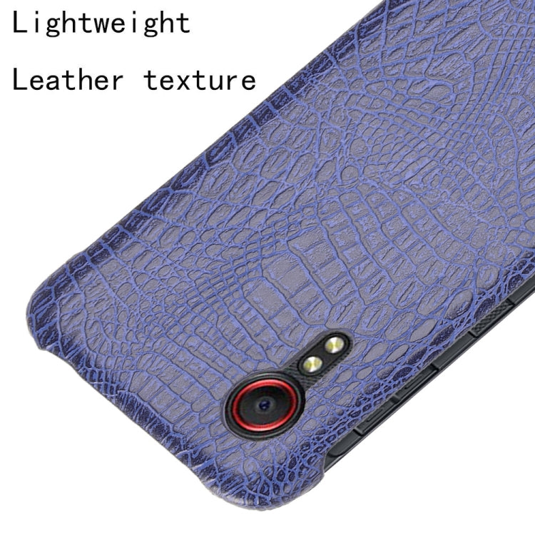 For Samsung Galaxy Xcover 5 Shockproof Crocodile Texture PC + PU Case