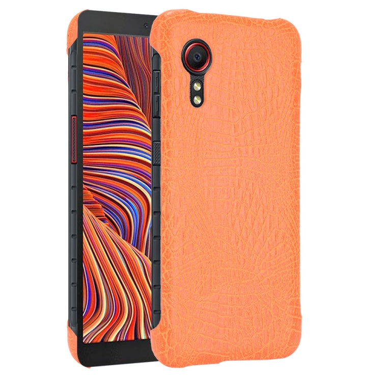 For Samsung Galaxy Xcover 5 Shockproof Crocodile Texture PC + PU Case