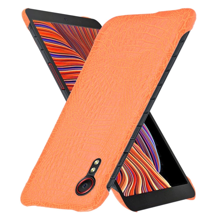 For Samsung Galaxy Xcover 5 Shockproof Crocodile Texture PC + PU Case