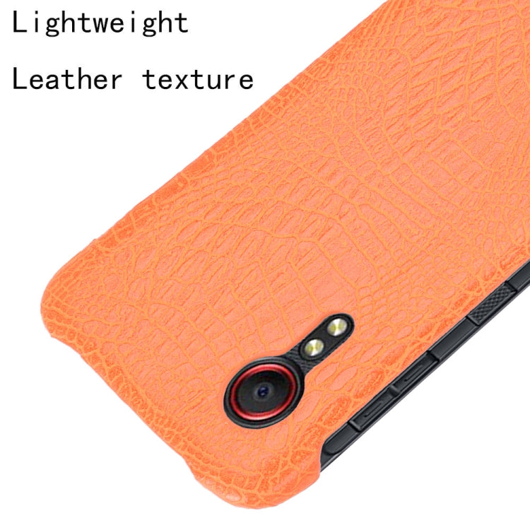 For Samsung Galaxy Xcover 5 Shockproof Crocodile Texture PC + PU Case