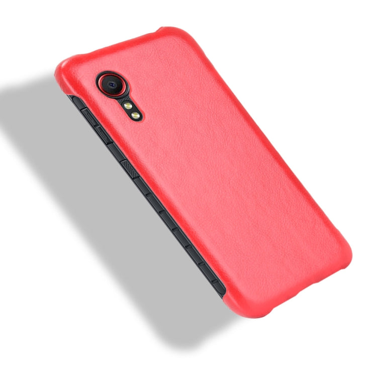 For Samsung Galaxy Xcover 5 Shockproof Litchi Texture PC + PU Case