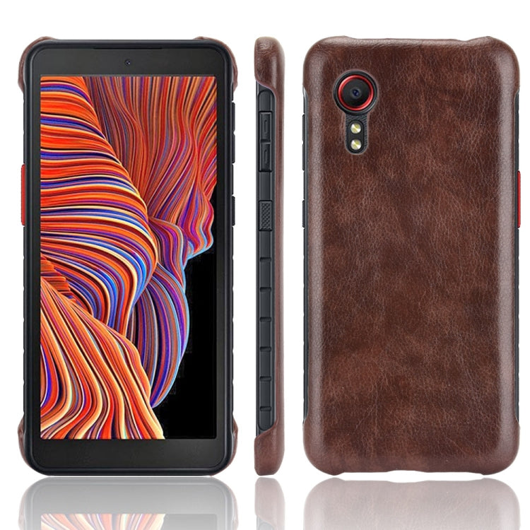 For Samsung Galaxy Xcover 5 Shockproof Litchi Texture PC + PU Case