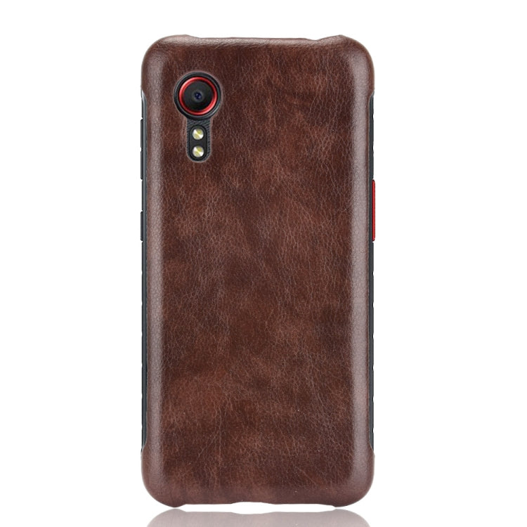 For Samsung Galaxy Xcover 5 Shockproof Litchi Texture PC + PU Case