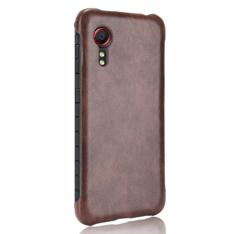For Samsung Galaxy Xcover 5 Shockproof Litchi Texture PC + PU Case