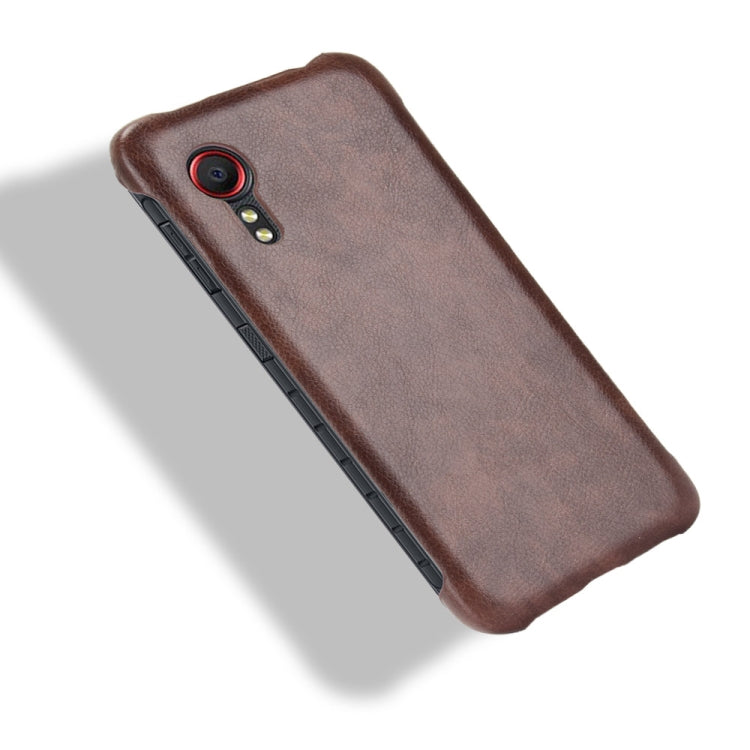 For Samsung Galaxy Xcover 5 Shockproof Litchi Texture PC + PU Case