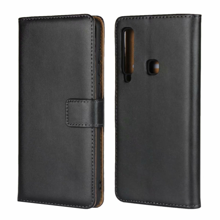 Horizontal Flip Leather Case for Galaxy A9 (2018), with Magnetic Buckle & Holder & Card Slots & Wallet(Black)