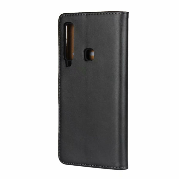 Horizontal Flip Leather Case for Galaxy A9 (2018), with Magnetic Buckle & Holder & Card Slots & Wallet(Black)