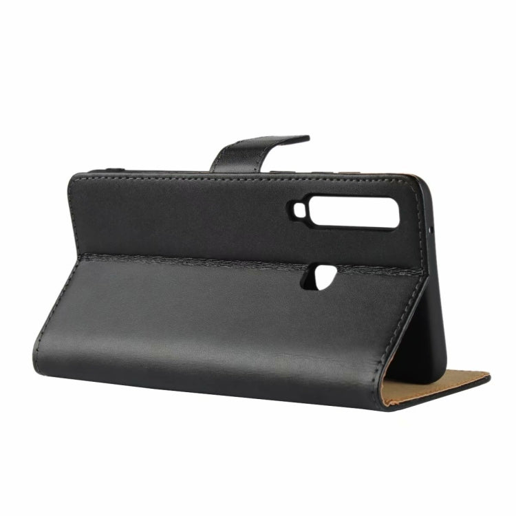 Horizontal Flip Leather Case for Galaxy A9 (2018), with Magnetic Buckle & Holder & Card Slots & Wallet(Black)