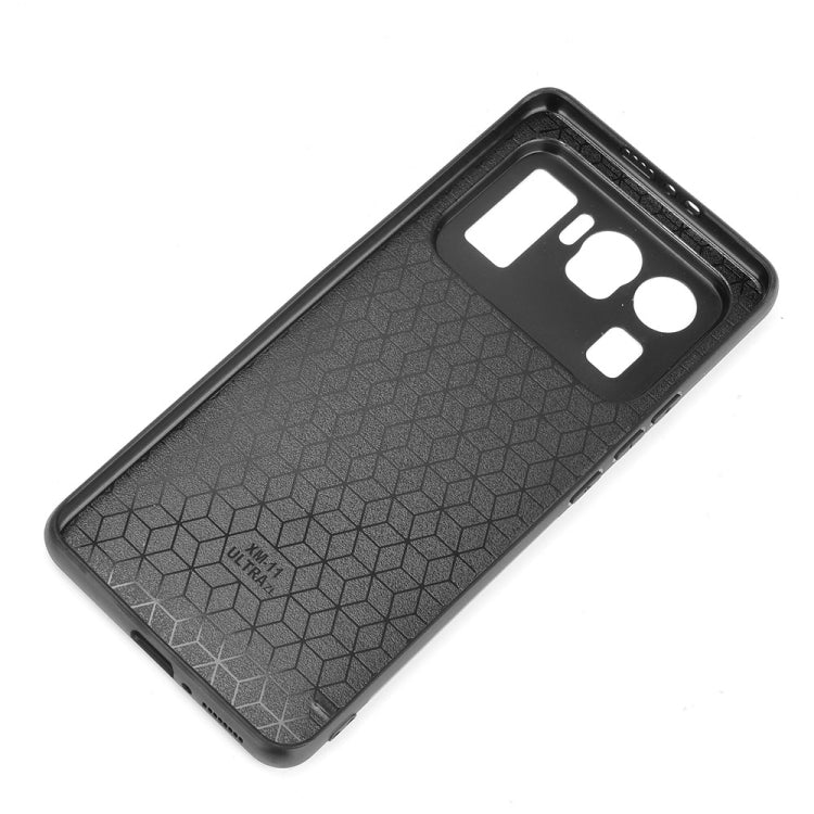For Xiaomi Mi 11 Ultra Shockproof Sewing Cow Pattern Skin PC + PU + TPU Case