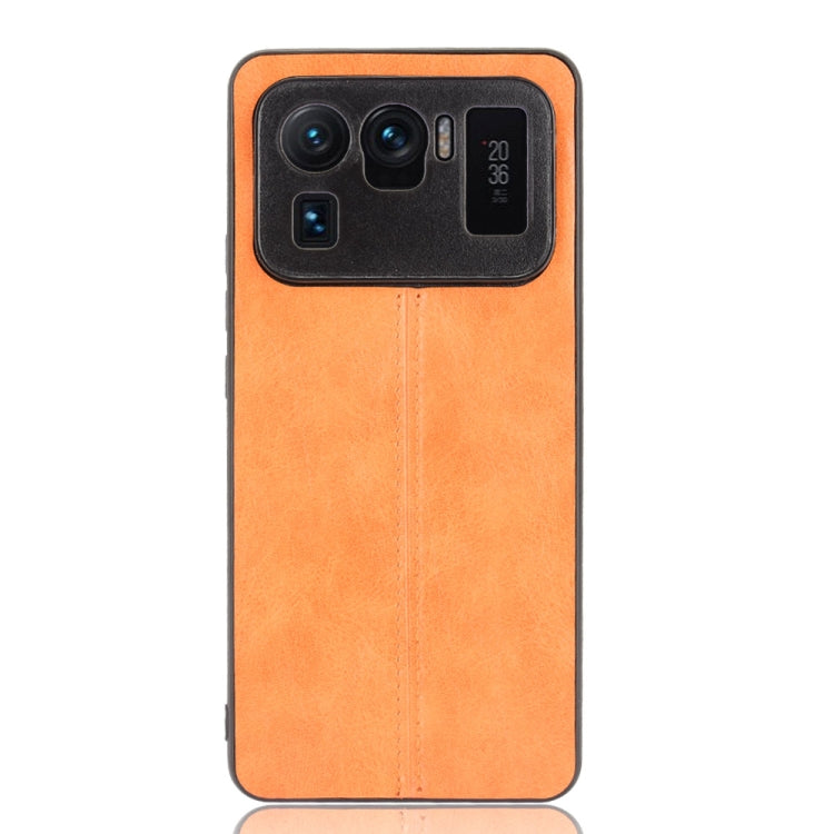 For Xiaomi Mi 11 Ultra Shockproof Sewing Cow Pattern Skin PC + PU + TPU Case