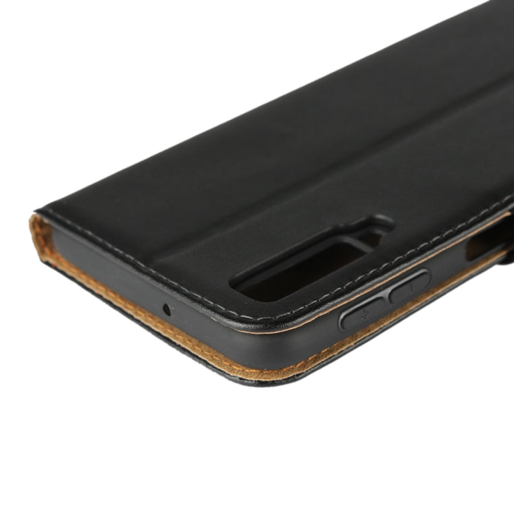 Horizontal Flip Leather Case for Galaxy A7 (2018) / A750, with Magnetic Buckle & Holder & Card Slots & Wallet(Black)