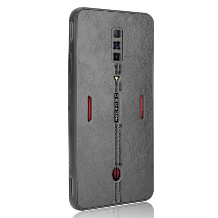 For ZTE nubia Red Magic 6/Red Magic 6 Pro Shockproof Sewing Cow Pattern Skin PC + PU + TPU Case