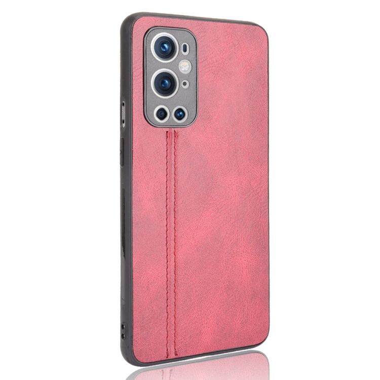 For OnePlus 9 Pro Shockproof Sewing Cow Pattern Skin PC + PU + TPU Case