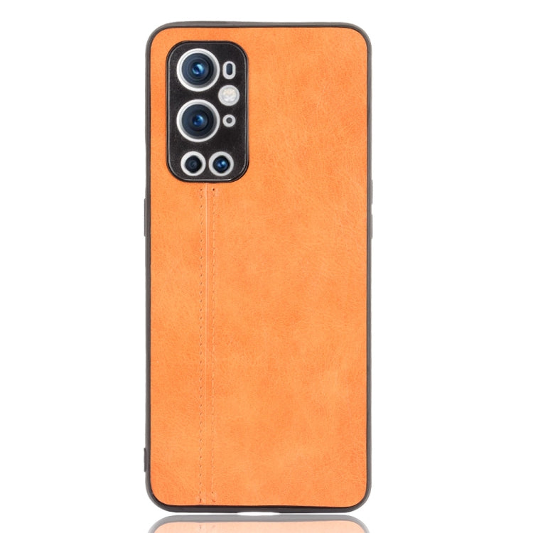 For OnePlus 9 Pro Shockproof Sewing Cow Pattern Skin PC + PU + TPU Case