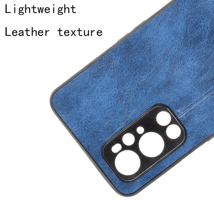 For OnePlus 9 Pro Shockproof Sewing Cow Pattern Skin PC + PU + TPU Case