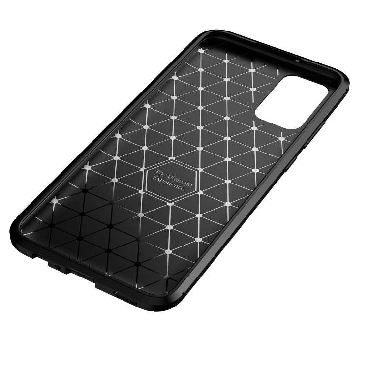 For Samsung Galaxy A22 5G Carbon Fiber Texture Shockproof TPU Case
