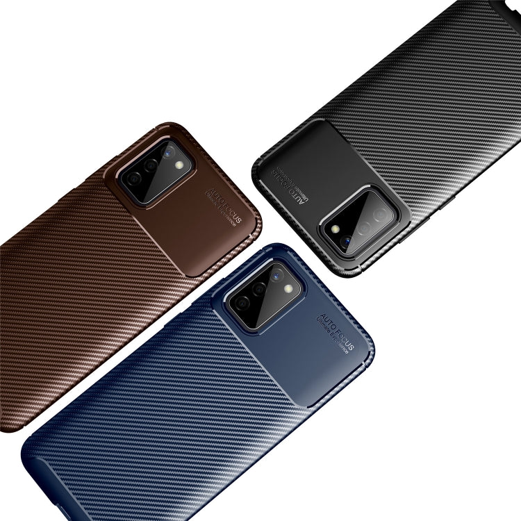 For Samsung Galaxy A22 5G Carbon Fiber Texture Shockproof TPU Case