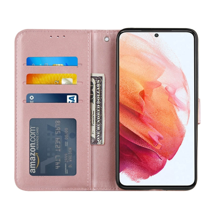 For Samsung Galaxy S21+ 5G Stitching Calf Texture Buckle Horizontal Flip Leather Case with Holder & Card Slots & Wallet & Lanyard