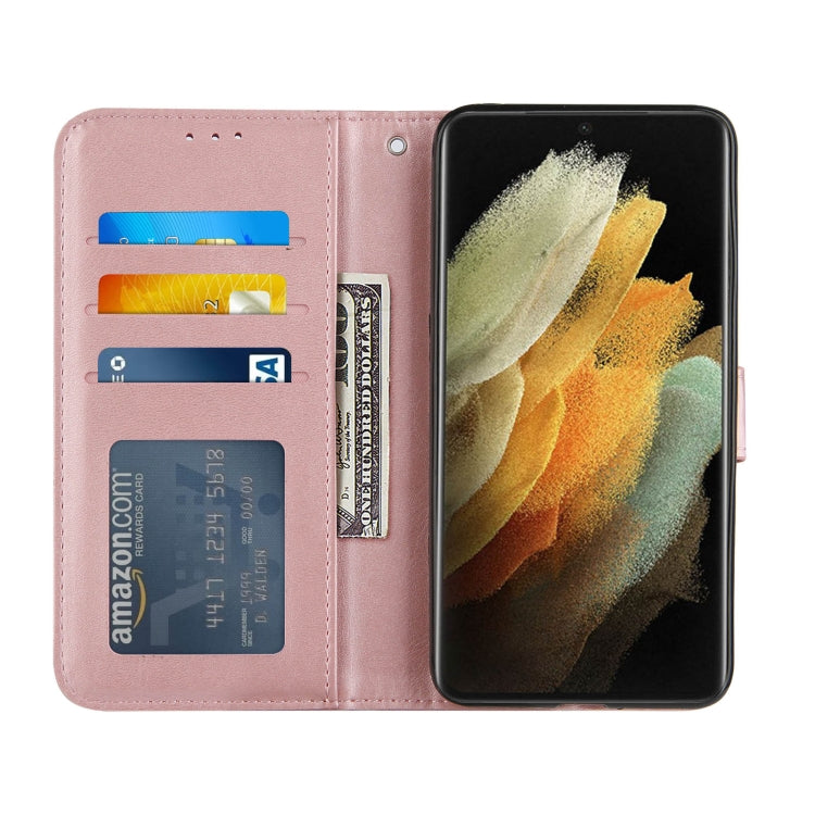For Samsung Galaxy S21 Ultra 5G Stitching Calf Texture Buckle Horizontal Flip Leather Case with Holder & Card Slots & Wallet & Lanyard
