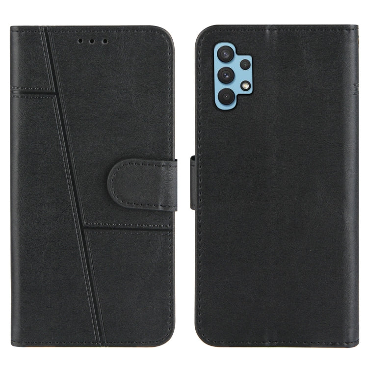 For Samsung Galaxy A32 5G Stitching Calf Texture Buckle Horizontal Flip Leather Case with Holder & Card Slots & Wallet & Lanyard