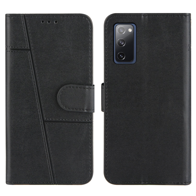 For Samsung Galaxy A52 5G Stitching Calf Texture Buckle Horizontal Flip Leather Case with Holder & Card Slots & Wallet & Lanyard