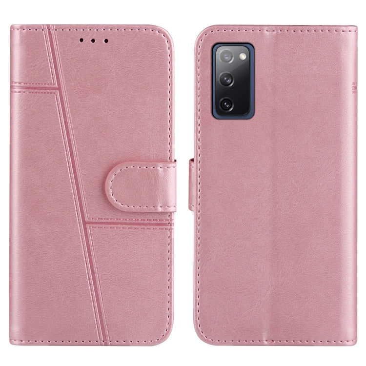 For Samsung Galaxy A52 5G Stitching Calf Texture Buckle Horizontal Flip Leather Case with Holder & Card Slots & Wallet & Lanyard