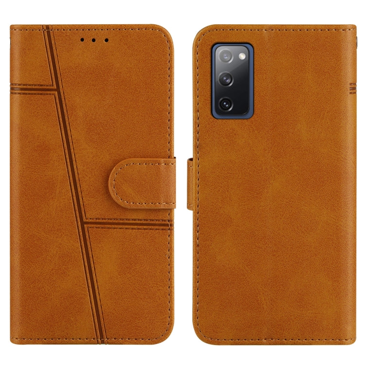 For Samsung Galaxy A52 5G Stitching Calf Texture Buckle Horizontal Flip Leather Case with Holder & Card Slots & Wallet & Lanyard