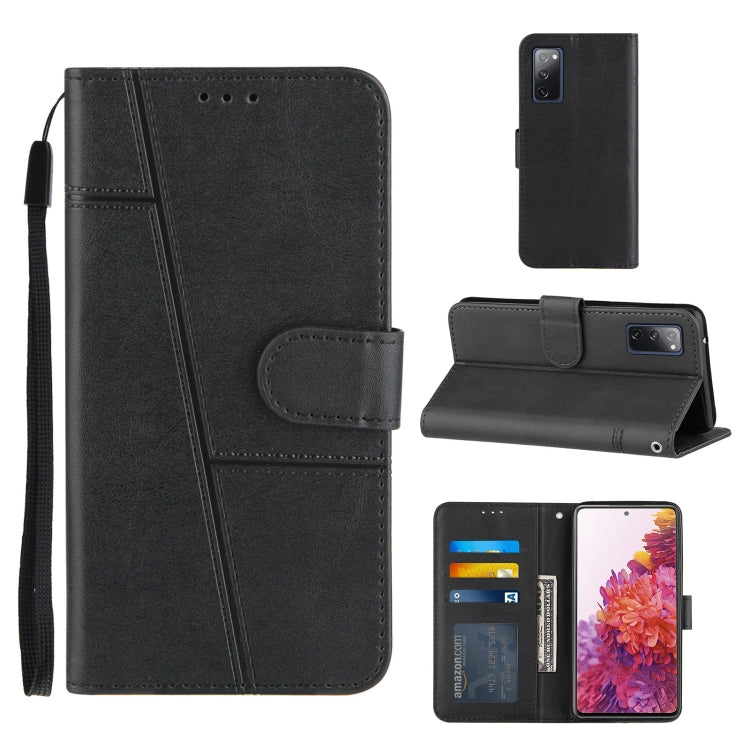 For Samsung Galaxy S20 FE Stitching Calf Texture Buckle Horizontal Flip Leather Case with Holder & Card Slots & Wallet & Lanyard