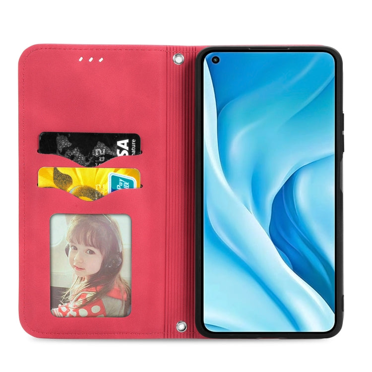For Xiaomi Mi 11 Lite Retro Skin Feel Business Magnetic Horizontal Flip Leather Case With Holder & Card Slots & Wallet & Photo Frame