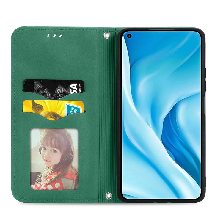For Xiaomi Mi 11 Lite Retro Skin Feel Business Magnetic Horizontal Flip Leather Case With Holder & Card Slots & Wallet & Photo Frame