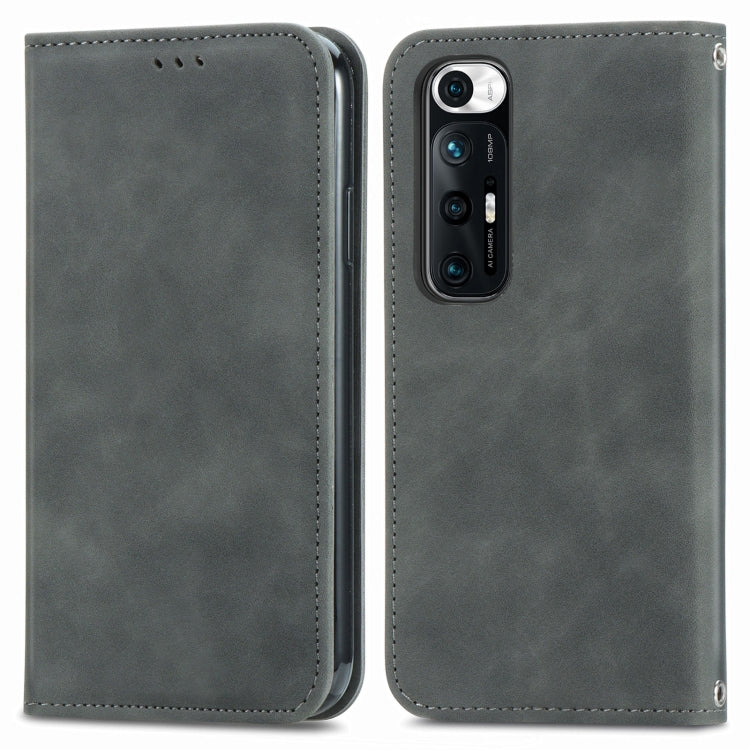 For Xiaomi Mi 10S Retro Skin Feel Business Magnetic Horizontal Flip Leather Case With Holder & Card Slots & Wallet & Photo Frame