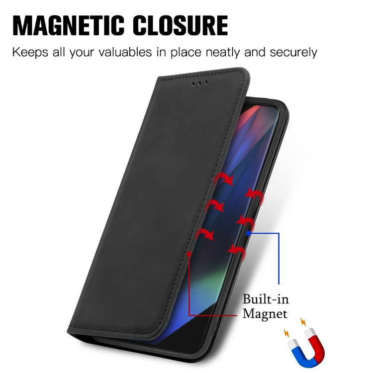 For OPPO Find X3 Pro Retro Skin Feel Business Magnetic Horizontal Flip Leather Case With Holder & Card Slots & Wallet & Photo Frame