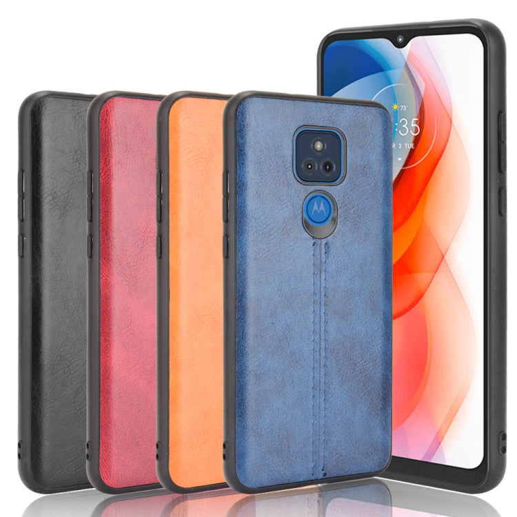 For Motorola Moto G Play (2021) Shockproof Sewing Cow Pattern Skin PC + PU + TPU Case