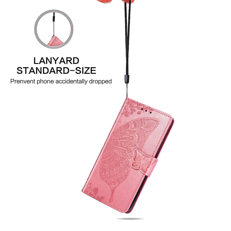 For Xiaomi Redmi Note 10 Pro Butterfly Love Flowers Embossed Horizontal Flip Leather Case with Holder & Card Slots & Wallet & Lanyard