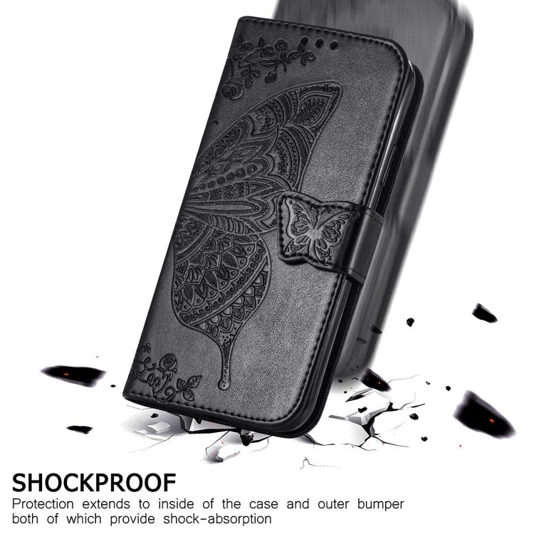 For vivo X60 Pro Butterfly Love Flowers Embossed Horizontal Flip Leather Case with Holder & Card Slots & Wallet & Lanyard
