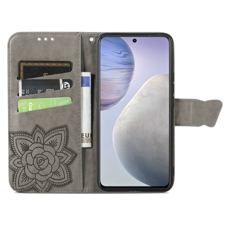For vivo X60 Butterfly Love Flowers Embossed Horizontal Flip Leather Case with Holder & Card Slots & Wallet & Lanyard