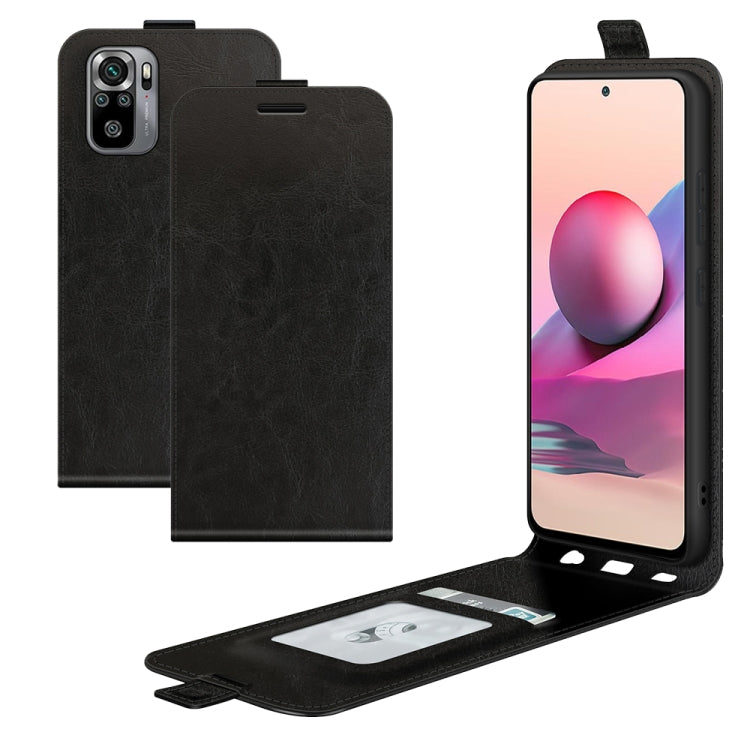 For Xiaomi Redmi Note 10S R64 Texture Single Vertical Flip Leather Protective Case with Card Slots & Photo Frame