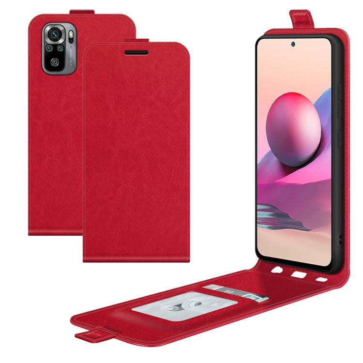 For Xiaomi Redmi Note 10S R64 Texture Single Vertical Flip Leather Protective Case with Card Slots & Photo Frame