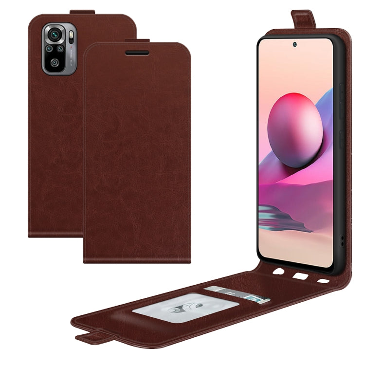 For Xiaomi Redmi Note 10S R64 Texture Single Vertical Flip Leather Protective Case with Card Slots & Photo Frame