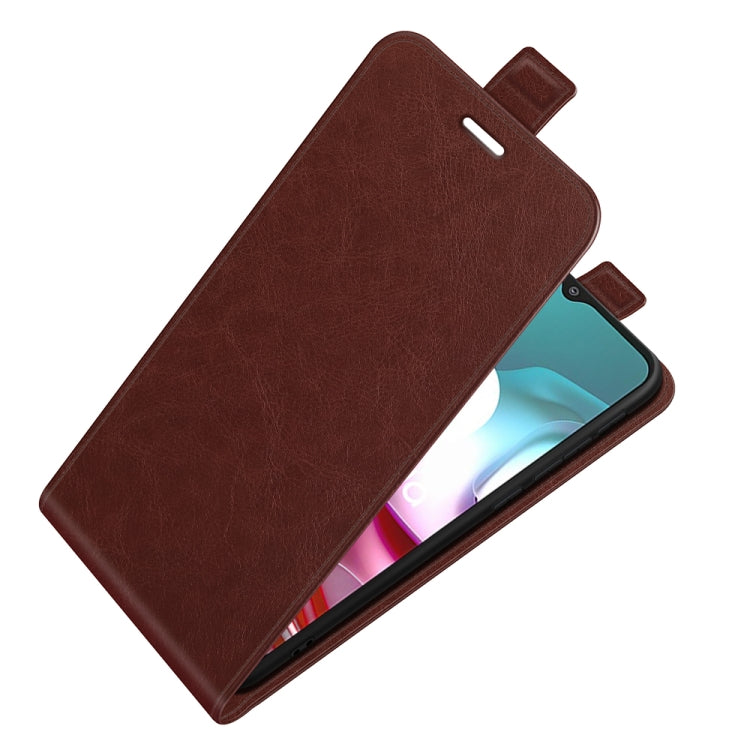 For Motorola Moto G30/G10 R64 Texture Single Vertical Flip Leather Protective Case with Card Slots & Photo Frame