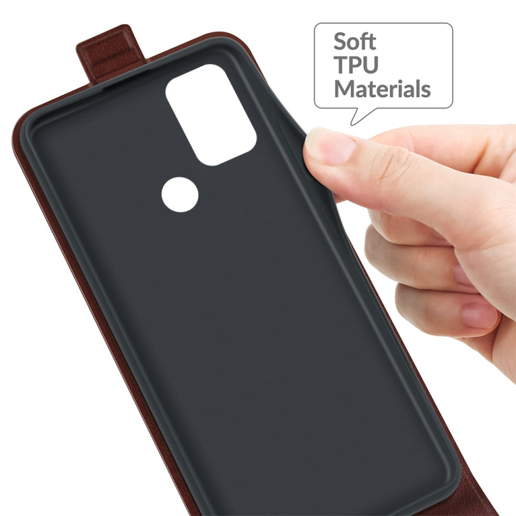 For Motorola Moto G30/G10 R64 Texture Single Vertical Flip Leather Protective Case with Card Slots & Photo Frame