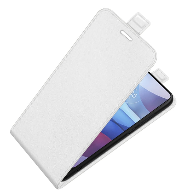 For Motorola Moto G Power 2021 R64 Texture Single Vertical Flip Leather Protective Case with Card Slots & Photo Frame