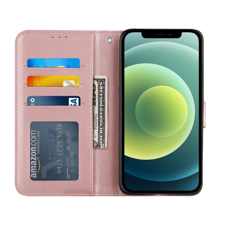 For iPhone 12 / 12 Pro Stitching Calf Texture Buckle Horizontal Flip Leather Case with Holder & Card Slots & Wallet & Lanyard