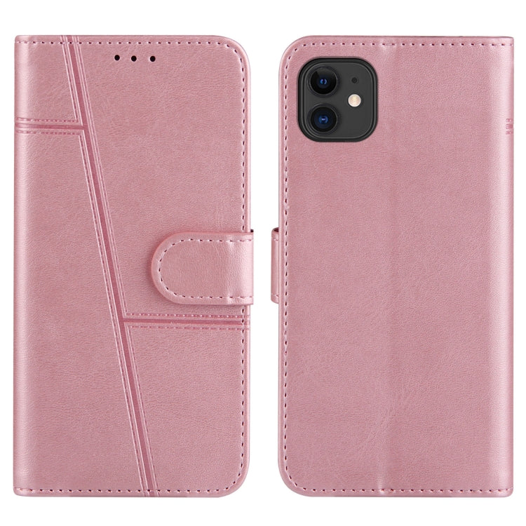 For iPhone 11 Pro Stitching Calf Texture Buckle Horizontal Flip Leather Case with Holder & Card Slots & Wallet & Lanyard