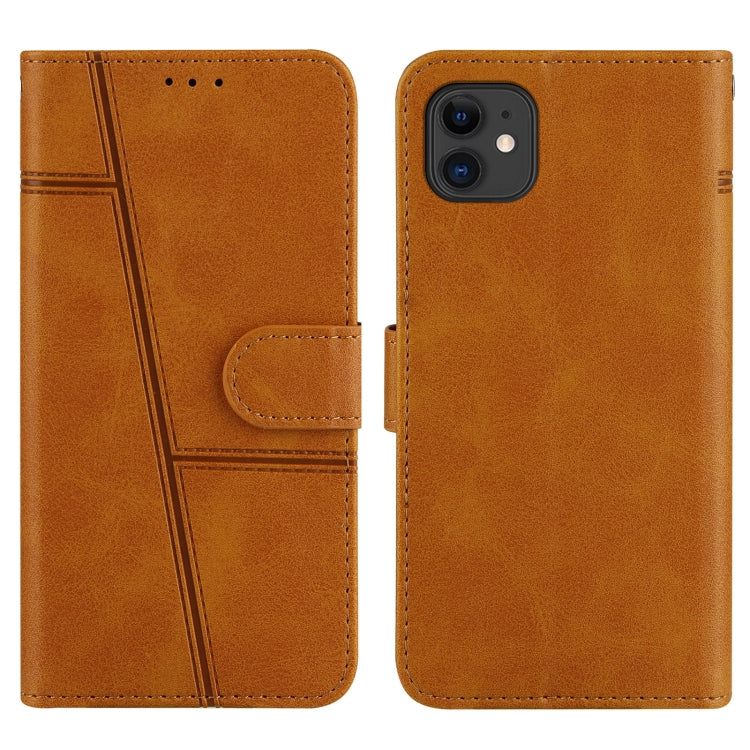 For iPhone 11 Pro Stitching Calf Texture Buckle Horizontal Flip Leather Case with Holder & Card Slots & Wallet & Lanyard